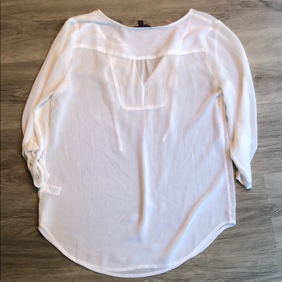 White sheer shirt from express - Picture 5 of 5